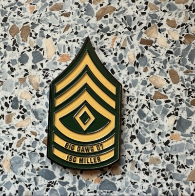 1SG Miller personal coin