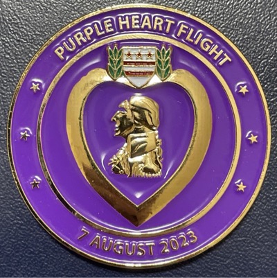 HFNEI Purple Heart Flight (7 August 2023)