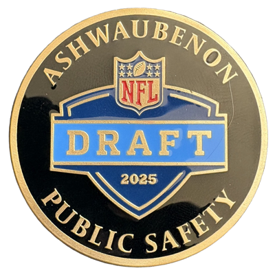 Ashwaubenon Public Safety NFL Draft Coin