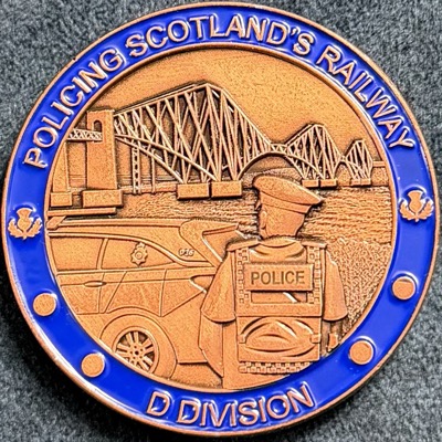 British Transport Police D Division Challenge Coin - Bronze