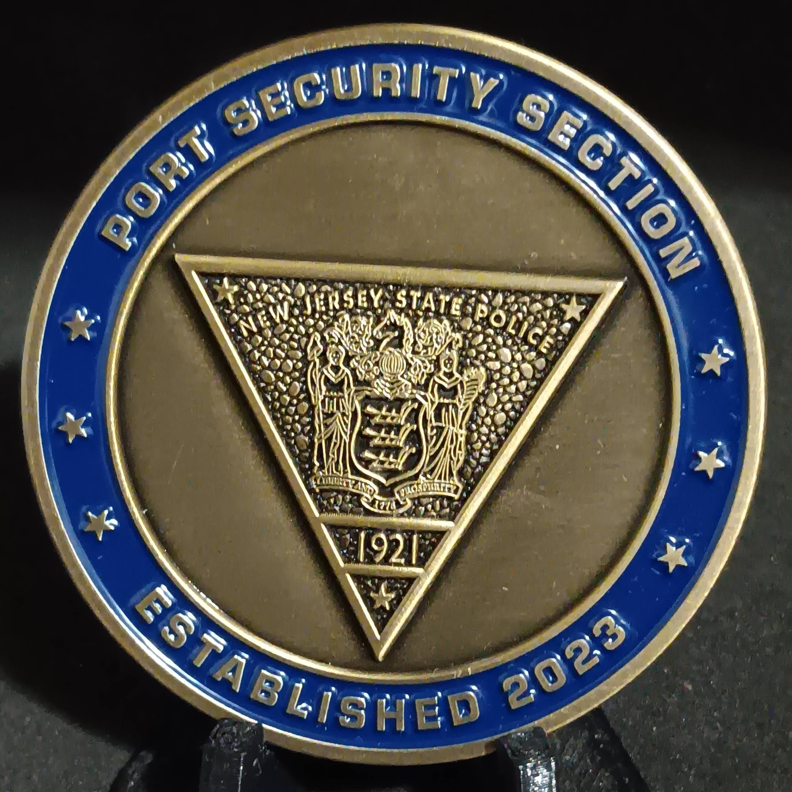 New Jersey State Police Port security section — back