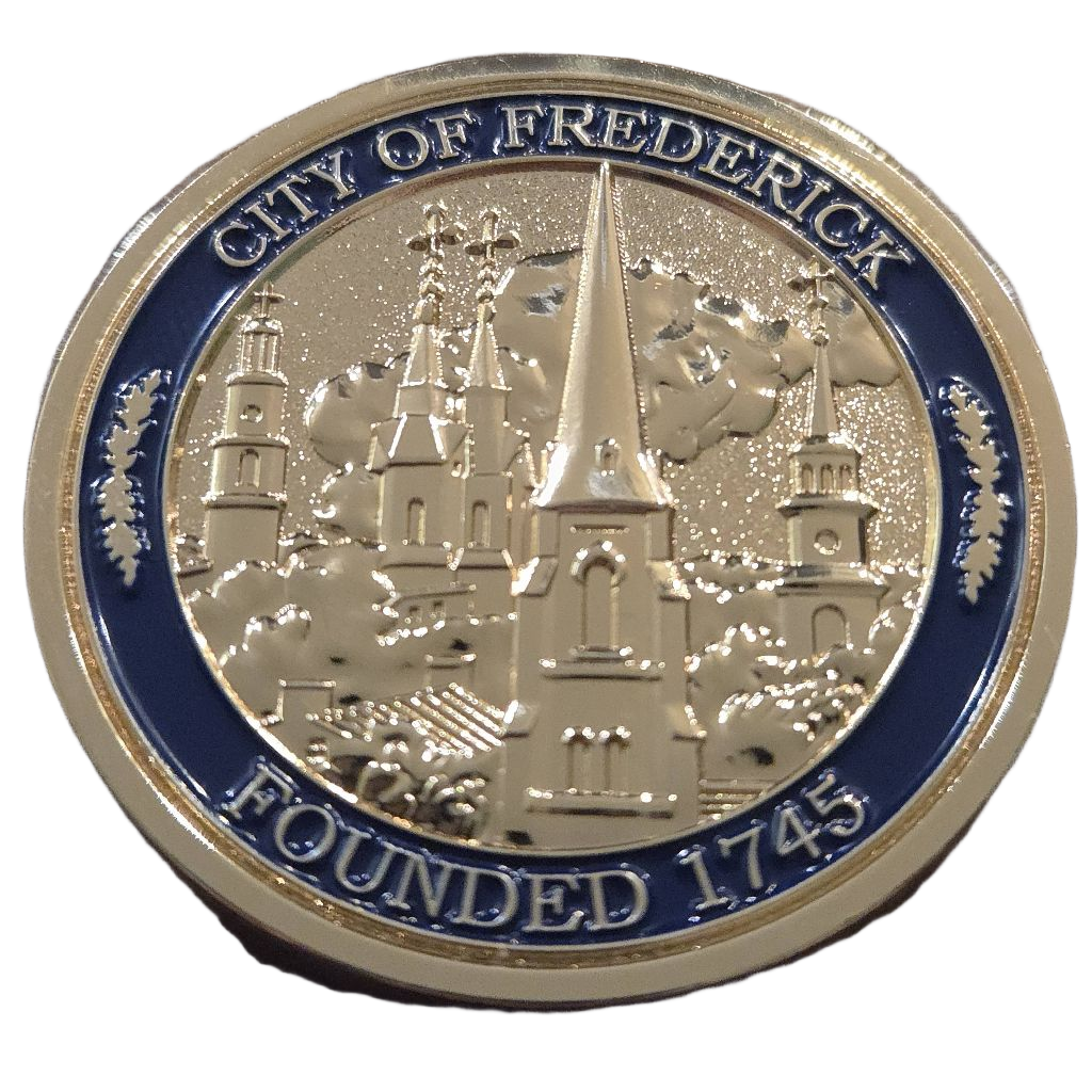 Frederick Police Department Coin — back