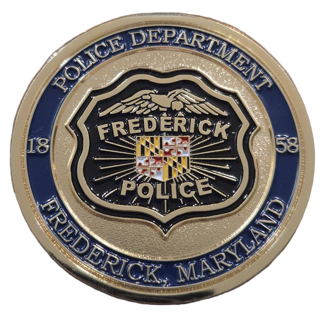 Frederick Police Department Coin — front