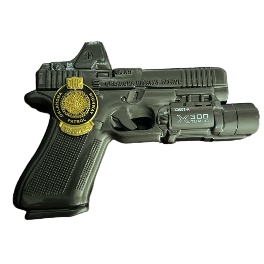 Oklahoma highway patrol Glock 47 — front