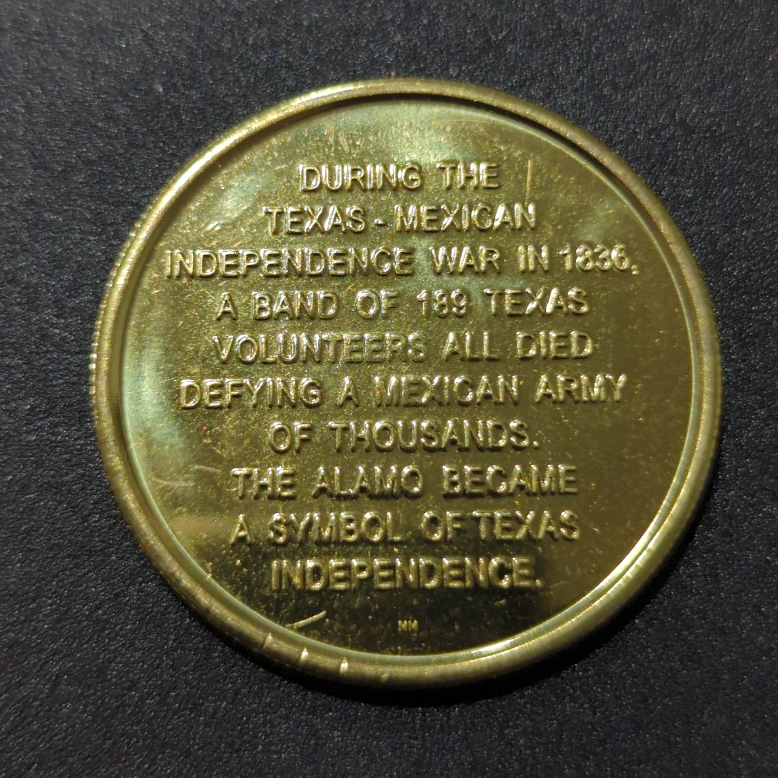 Heroes of the Alamo — back