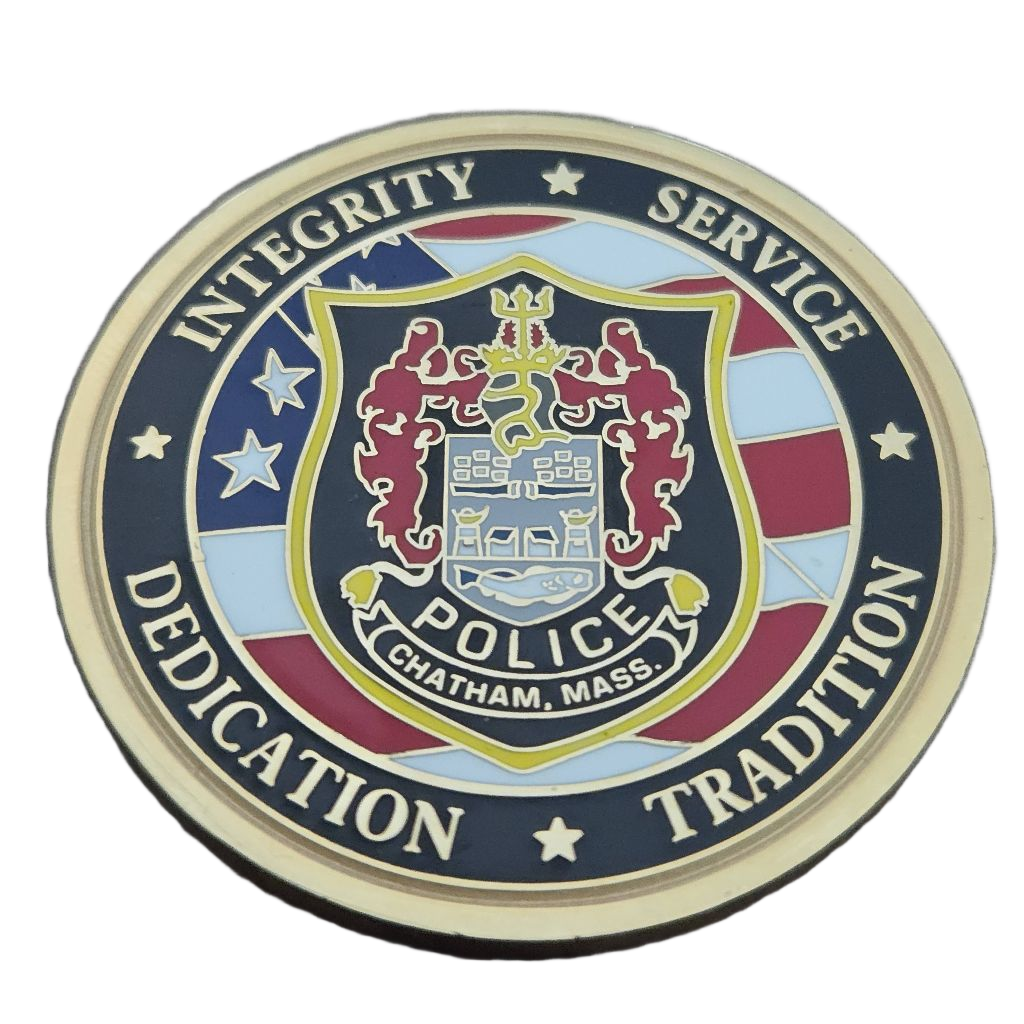 Chatham Police Department 100 Year's of Service Coin — back