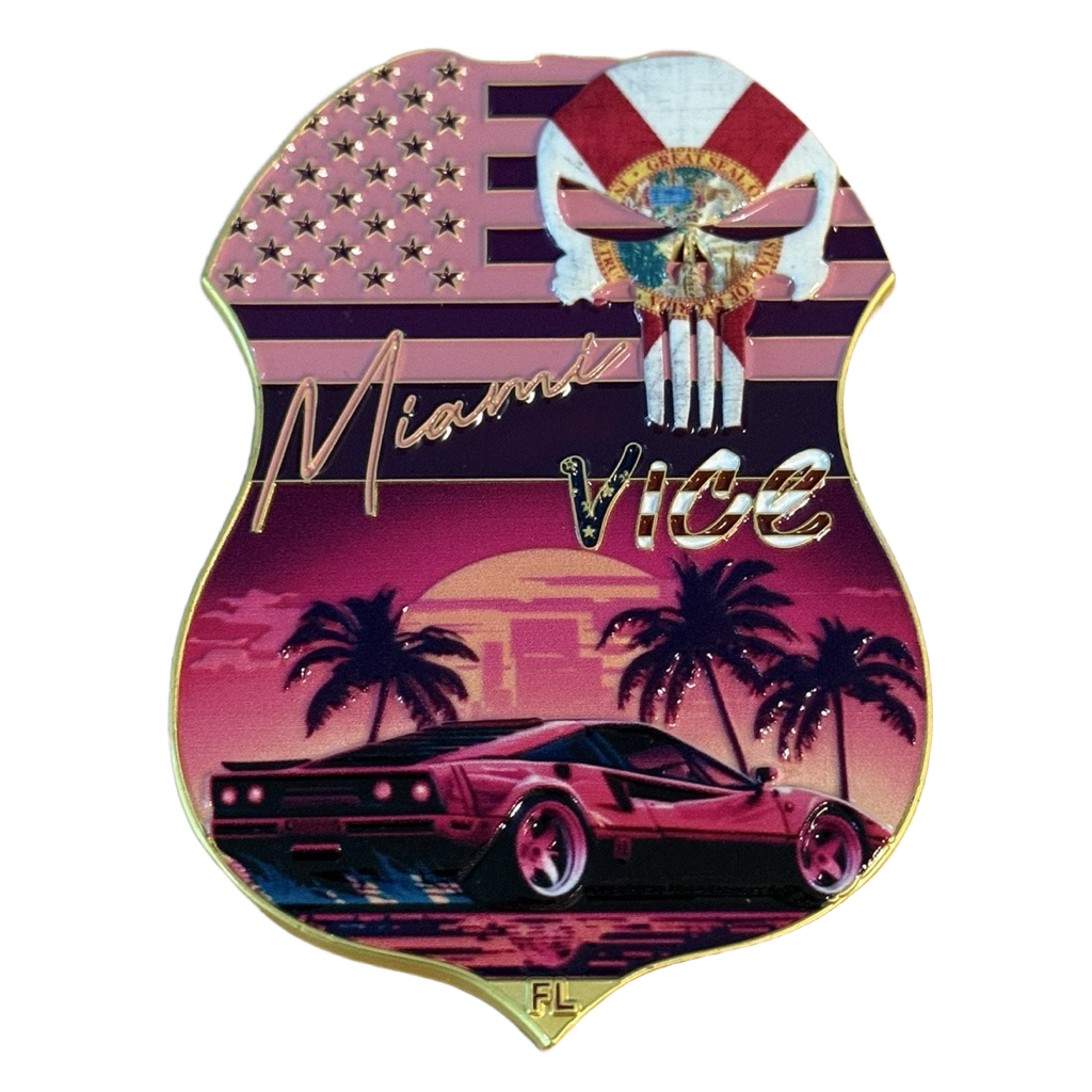 ICE Miami / Miami Vice Challenge Coin — back