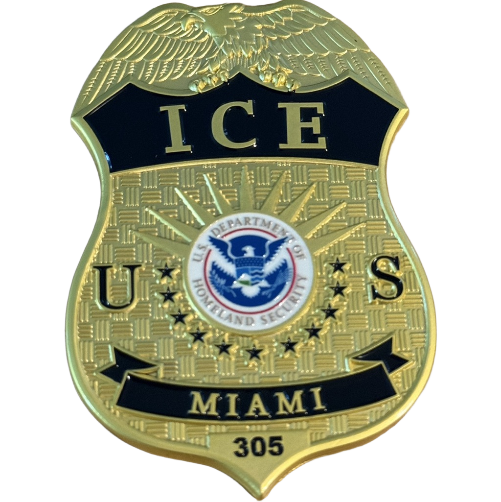 ICE Miami / Miami Vice Challenge Coin — front