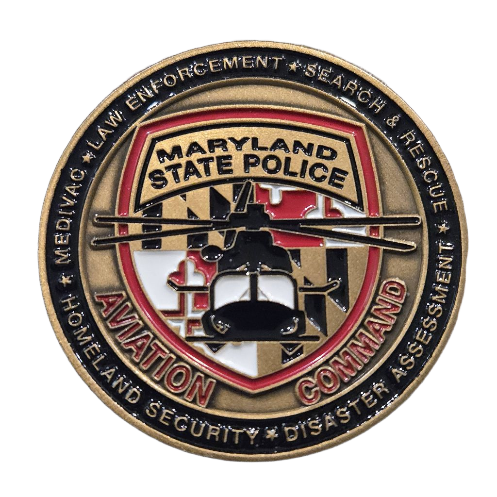 Maryland State Police Aviation Command Coin 2 — front