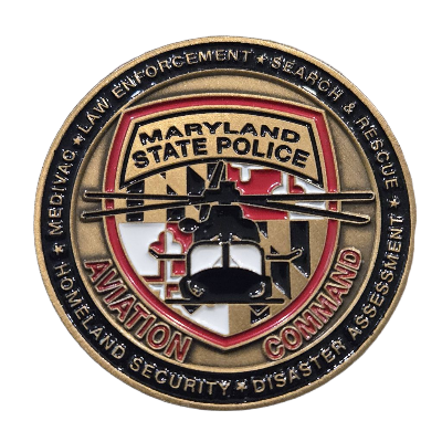 Maryland State Police Aviation Command Coin 2