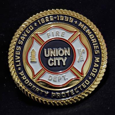 Union City NJ fire department challenge coin