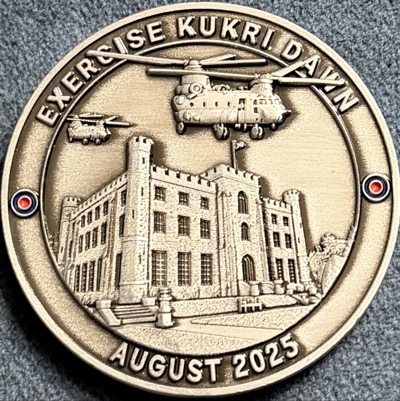 Exercise Kukri Dawn August 2025 Challenge Coin