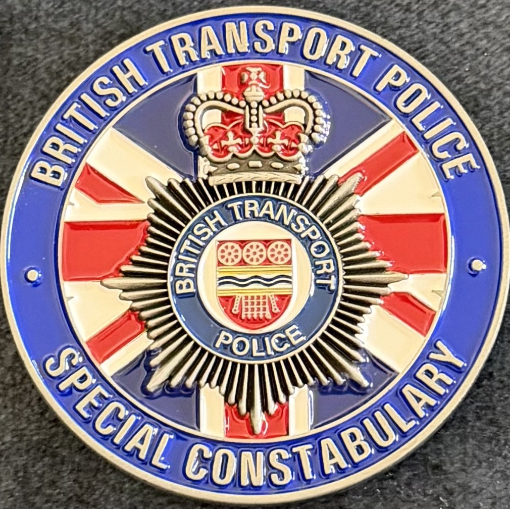 British Transport Police Level II Public Order Special Constabulary Challenge Coin — back
