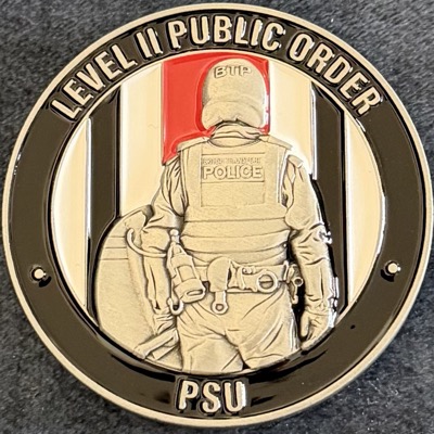 British Transport Police Level II Public Order Special Constabulary Challenge Coin