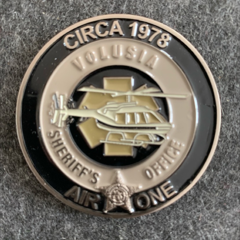Volusia Sheriff's Office Aviation Unit Challenge Coin — back