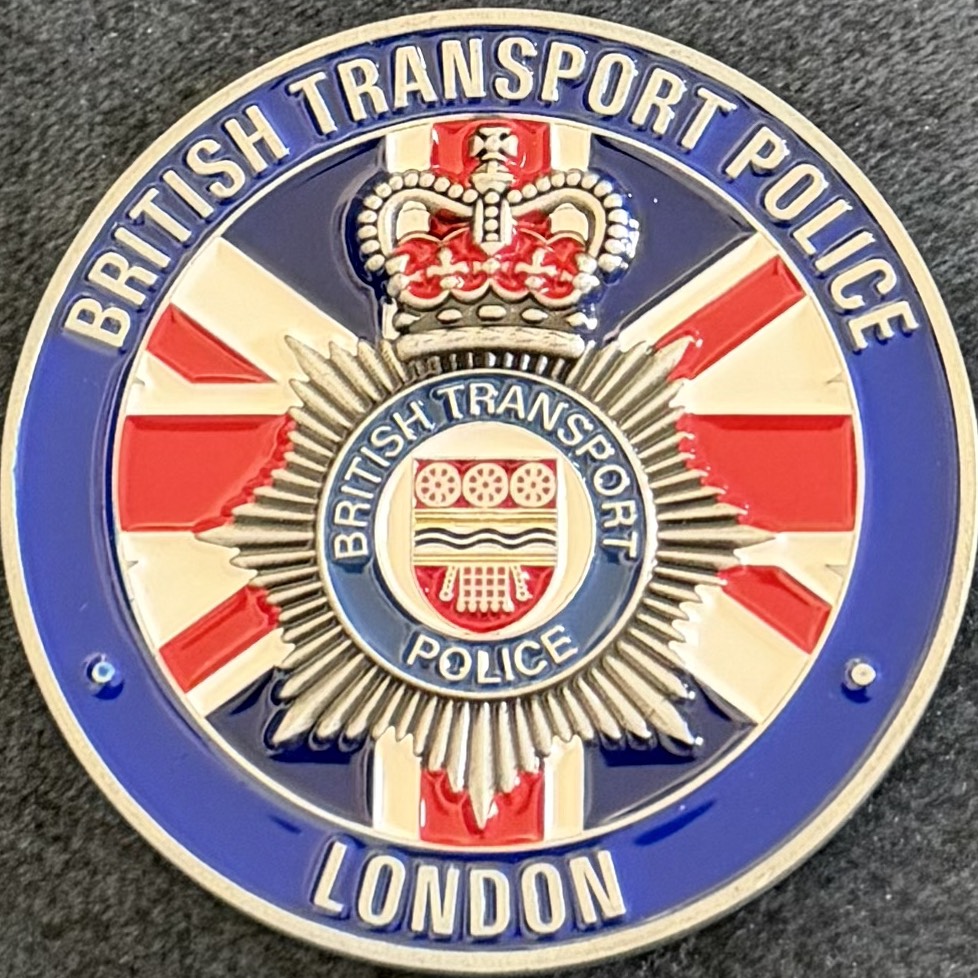 British Transport Police Public Order Medic London Challenge Coin — back