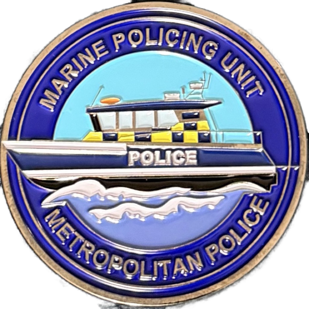 Metropolitan Police Marine Policing Unit Dive Team Challenge Coin — back