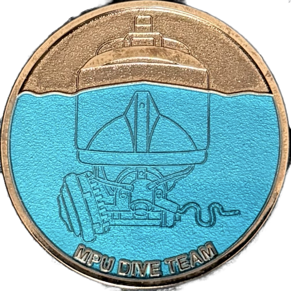 Metropolitan Police Marine Policing Unit Dive Team Challenge Coin — front