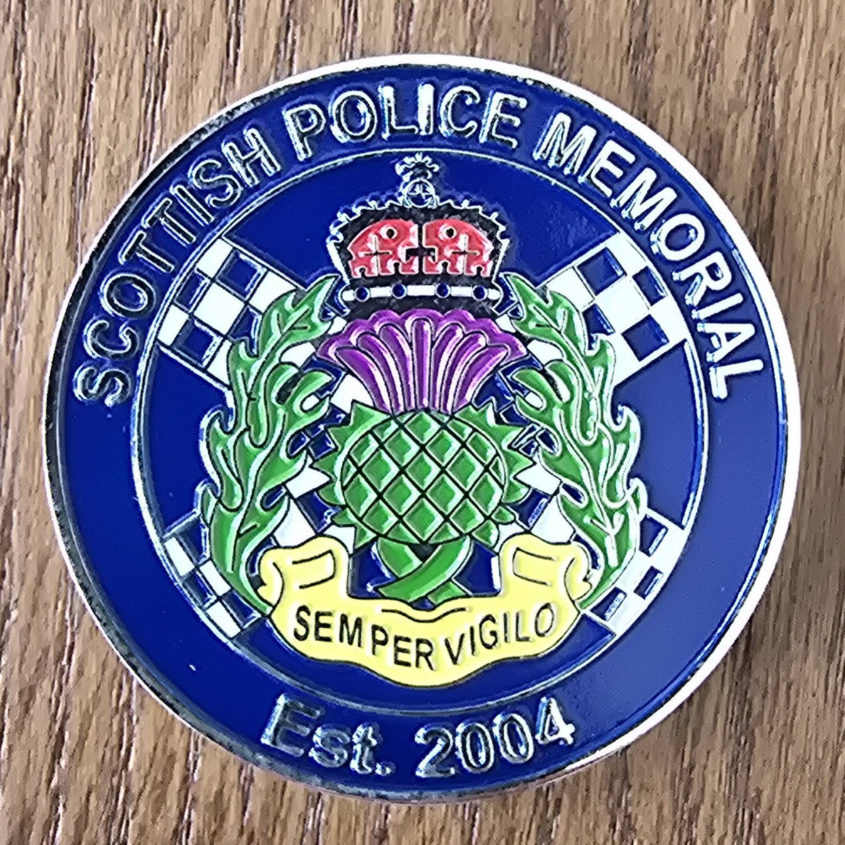 Scottish Police Memorial — back
