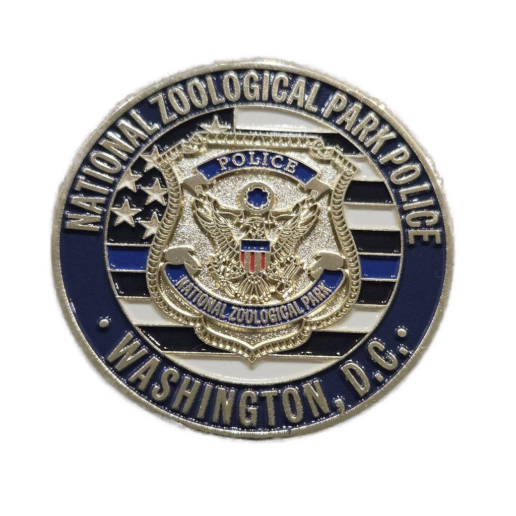 US National Zoological Park Police Coin — back