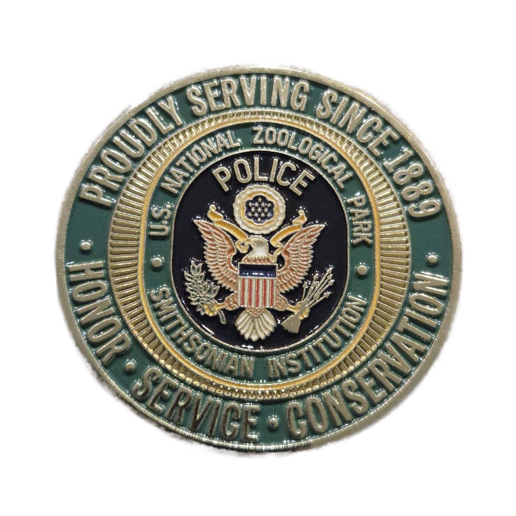US National Zoological Park Police Coin — front