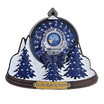 Florida Highway Patrol Christmas Snow Globe