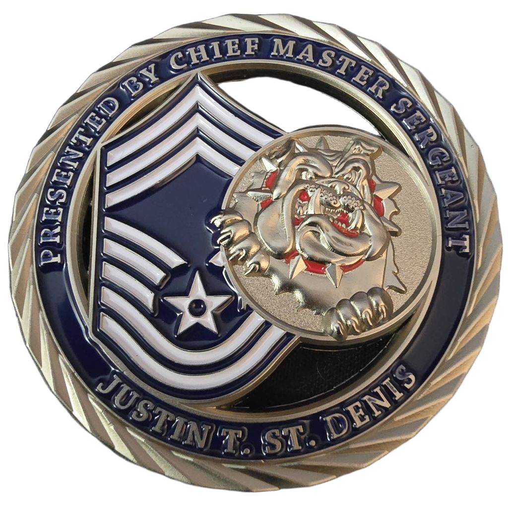 Chief master sergeant, Justin St Denis. — front