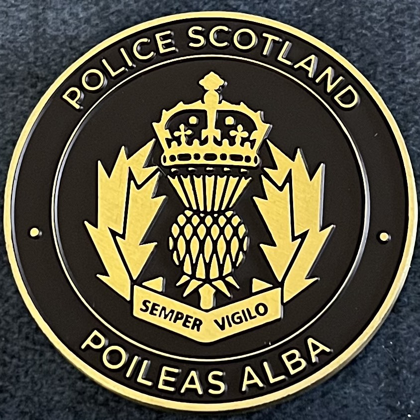 Police Scotland Shetland Area Command Challenge Coin — back