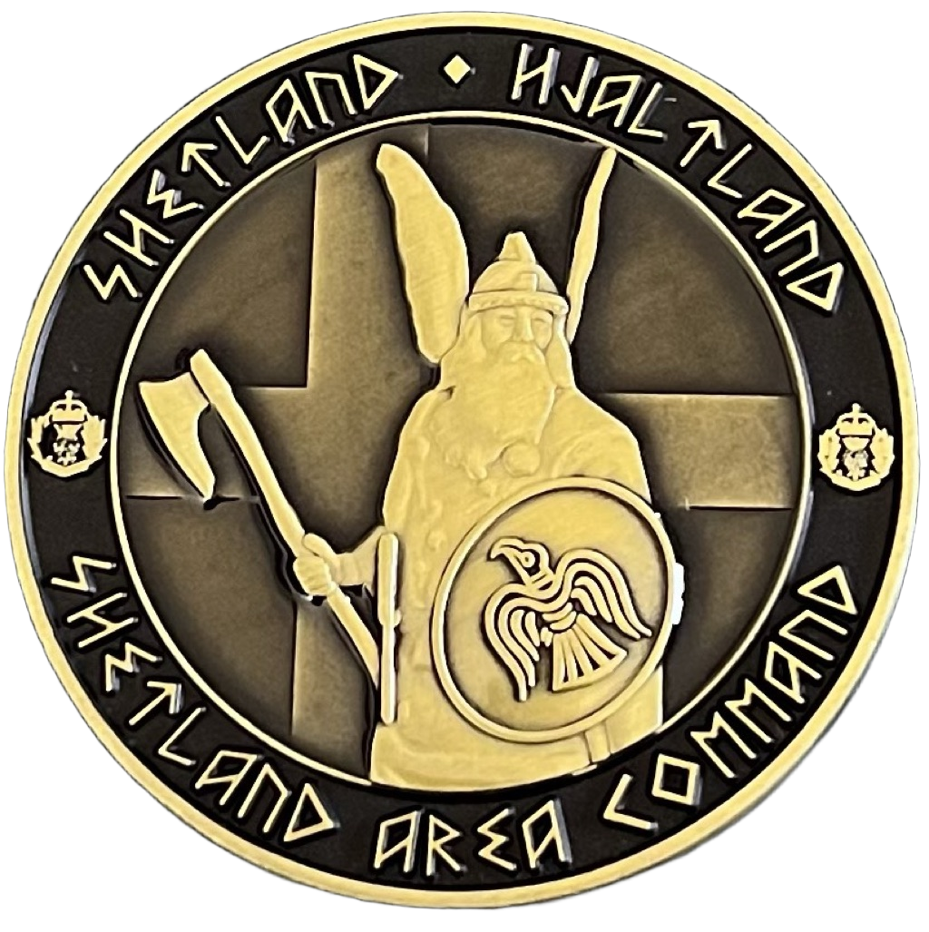 Police Scotland Shetland Area Command Challenge Coin — front