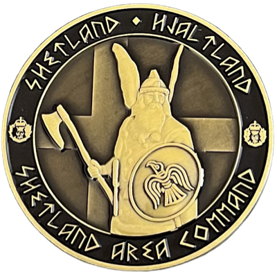 Police Scotland Shetland Area Command Challenge Coin