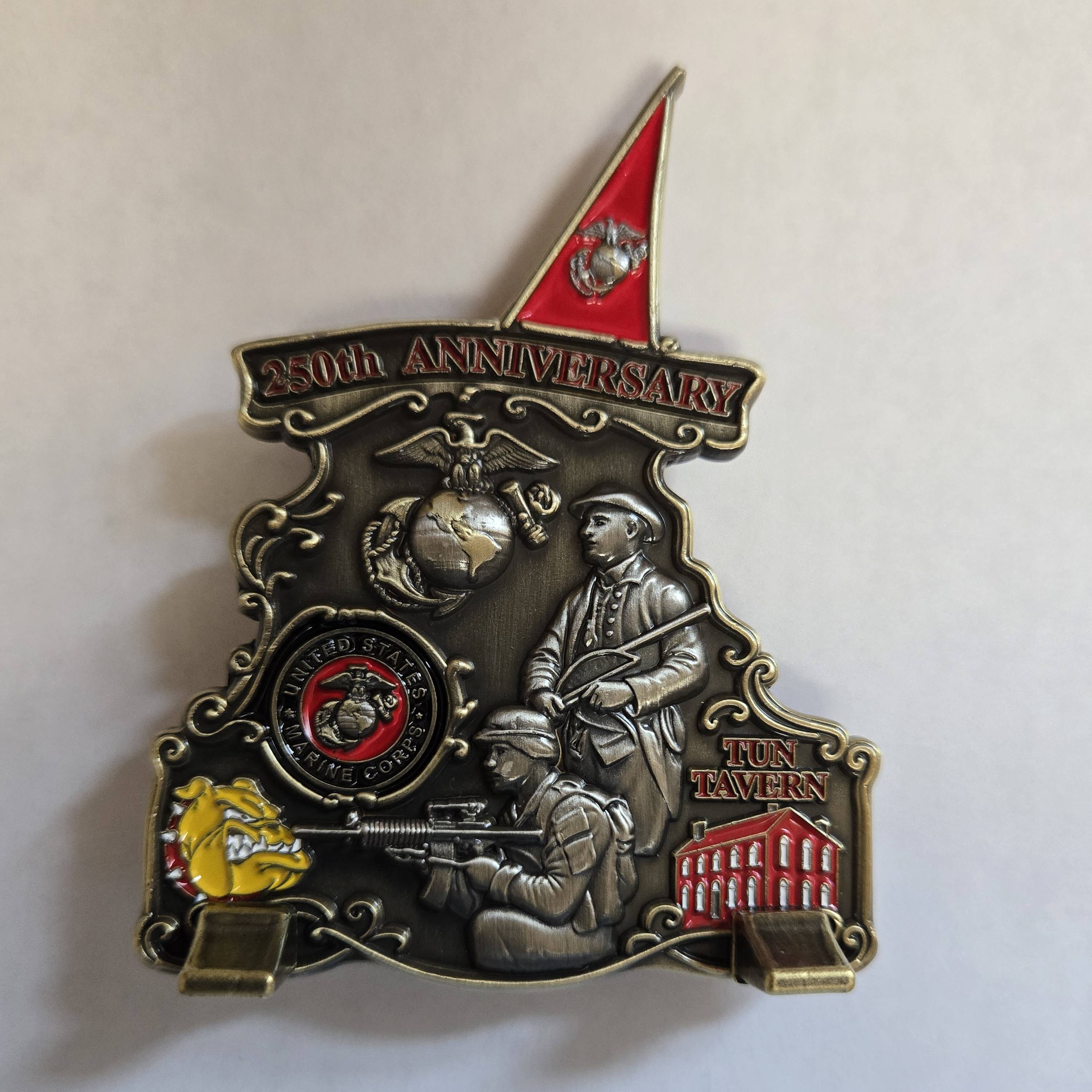 250th Marine Corps Coin — back
