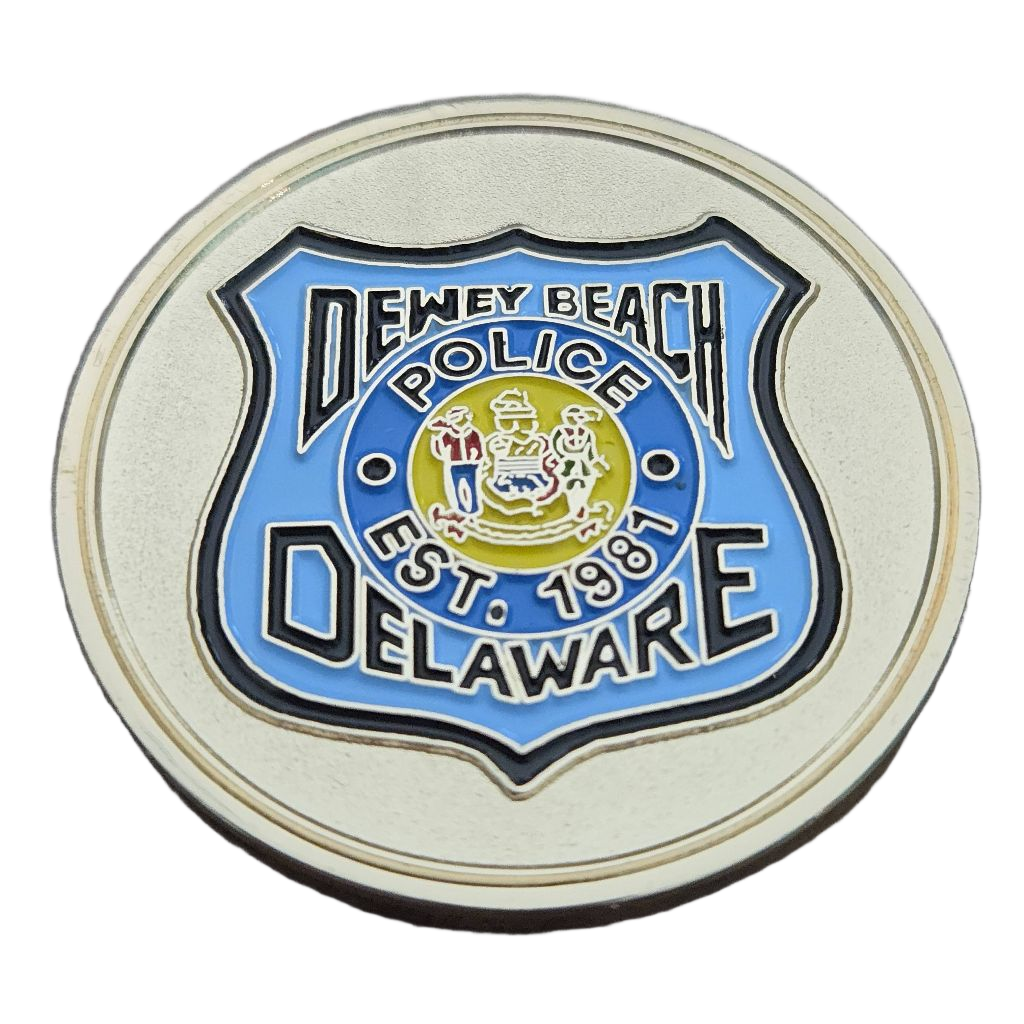 Dewey Beach Police Department Coin — back
