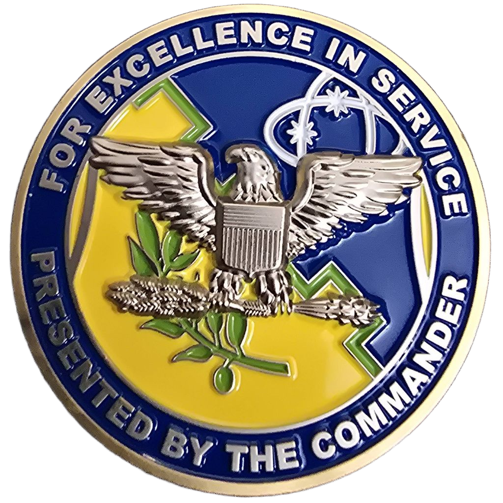193d Air Operations Group commander coin — front
