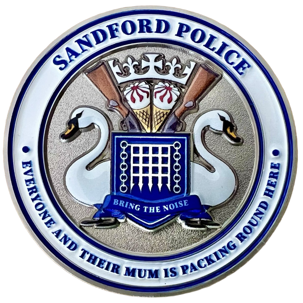 Sandford Police Challenge Coin — front