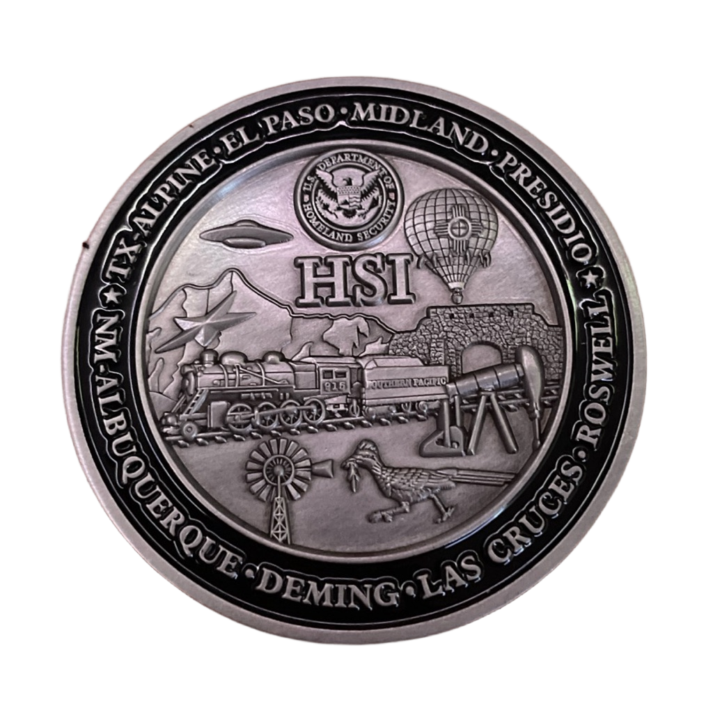 SEP DHS HSI Coin — back