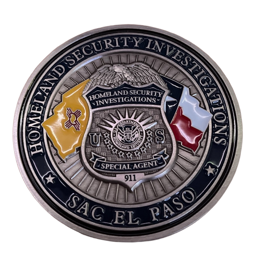 SEP DHS HSI Coin — front