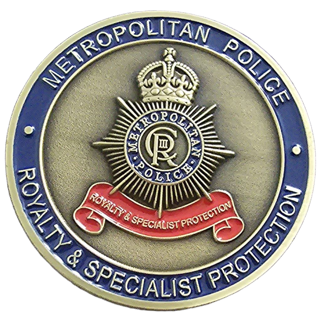 Metropolitan Police Royal & Specialist Protection Challenge Coin — back