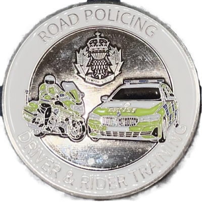Scottish Police College Driver & Rider Training Challenge Coin - White
