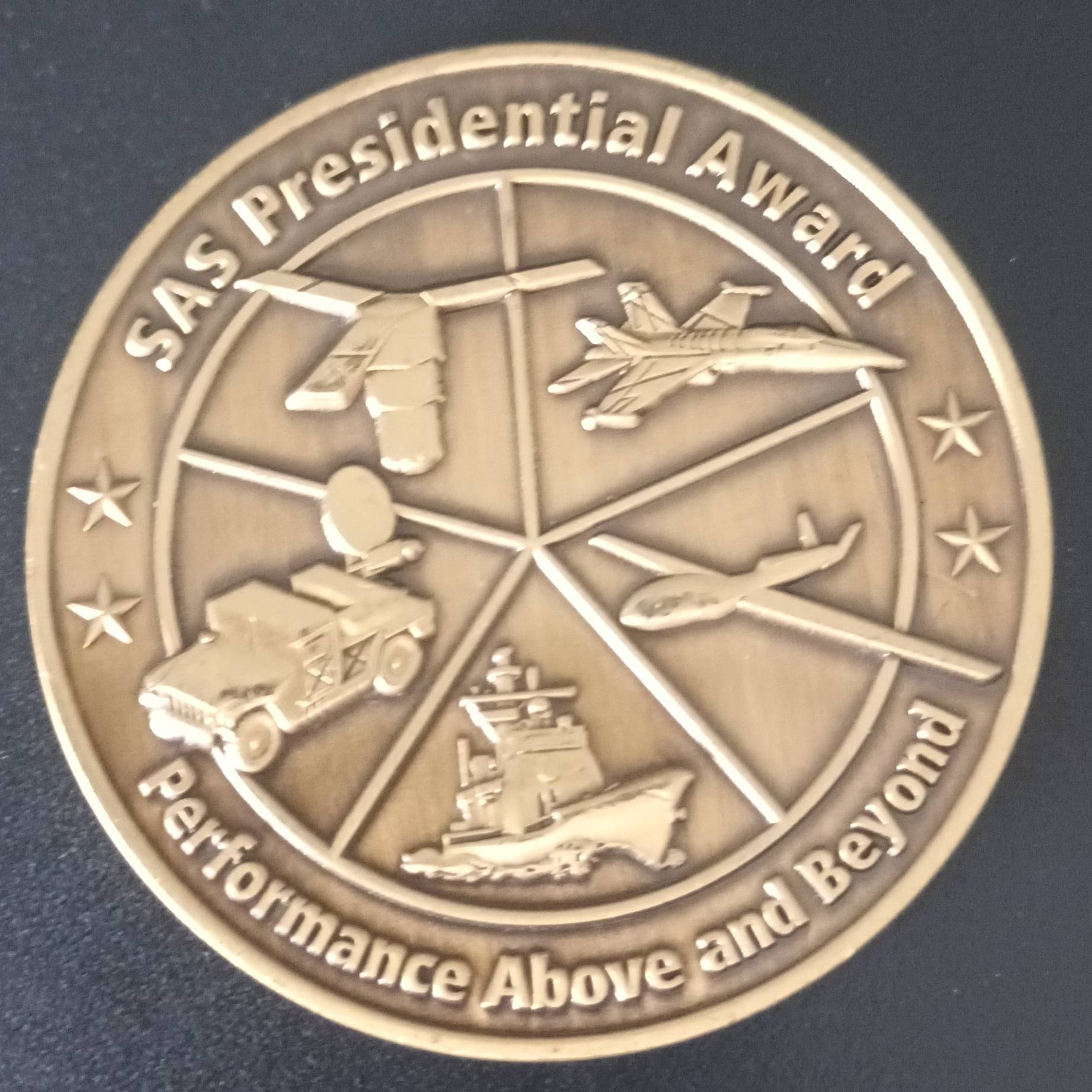 Raytheon SAS Presidential Award — back