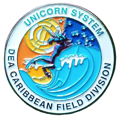 DEA Caribbean Field Division Challenge Coin