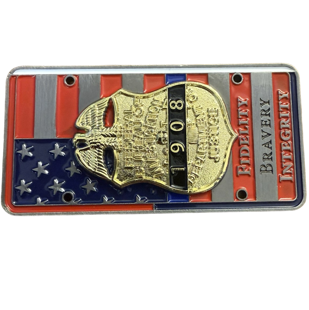 FBI Philadelphia License Plate — back