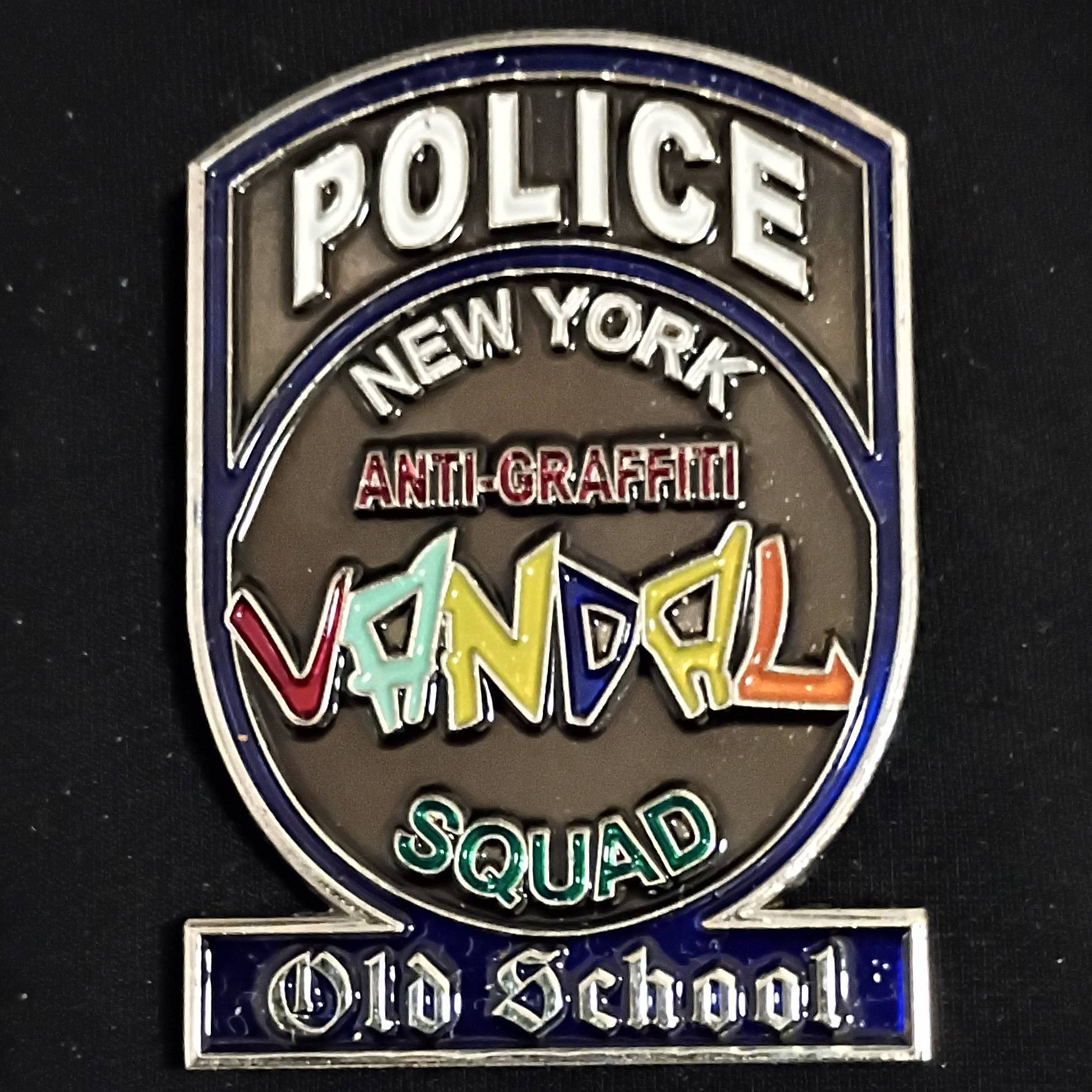 Anti graffiti Vandal squad challenge coin — back