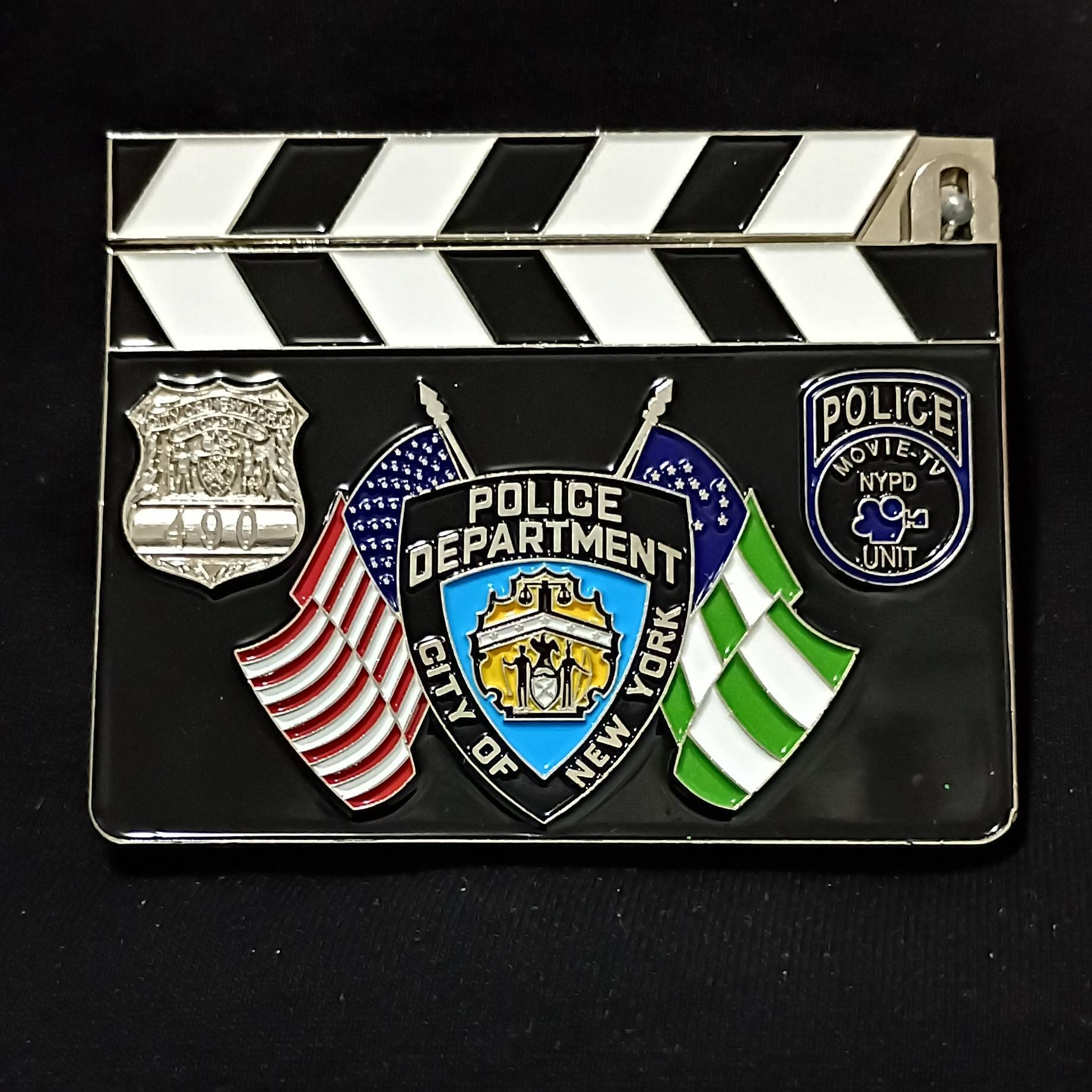 NYPD Movie & TV Unit Challenge Coin — back