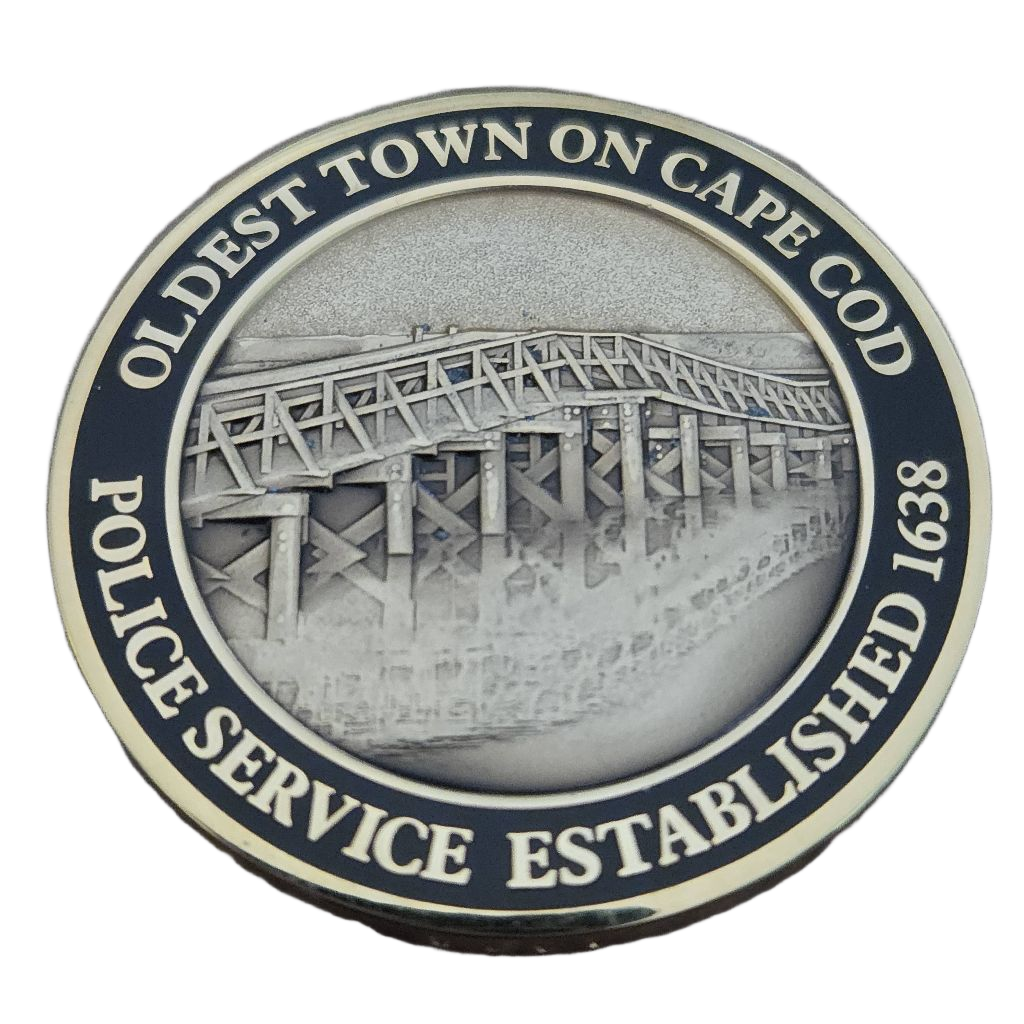 Sandwich Police Department Coin — back