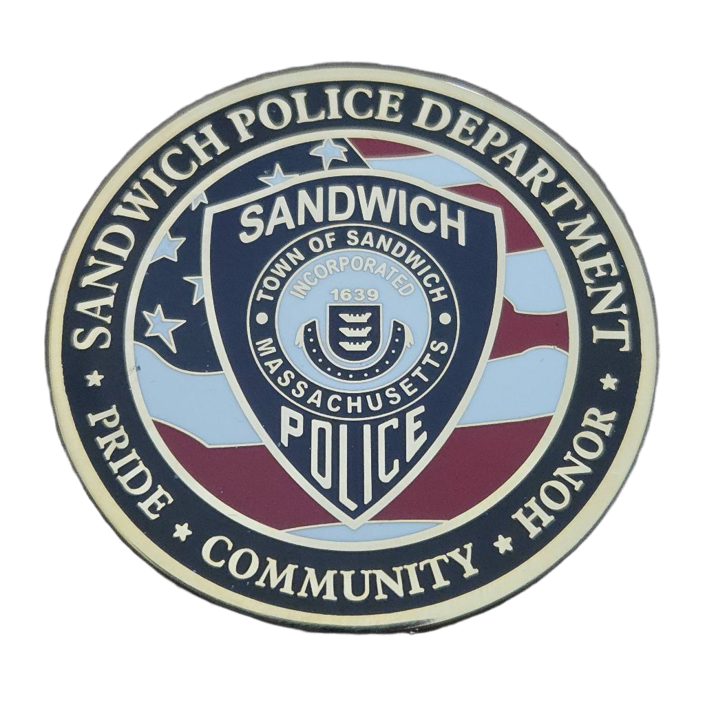 Sandwich Police Department Coin — front
