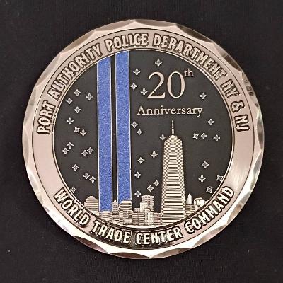 NYPD World Trade Center Command 20th Anniversary Challenge Coin