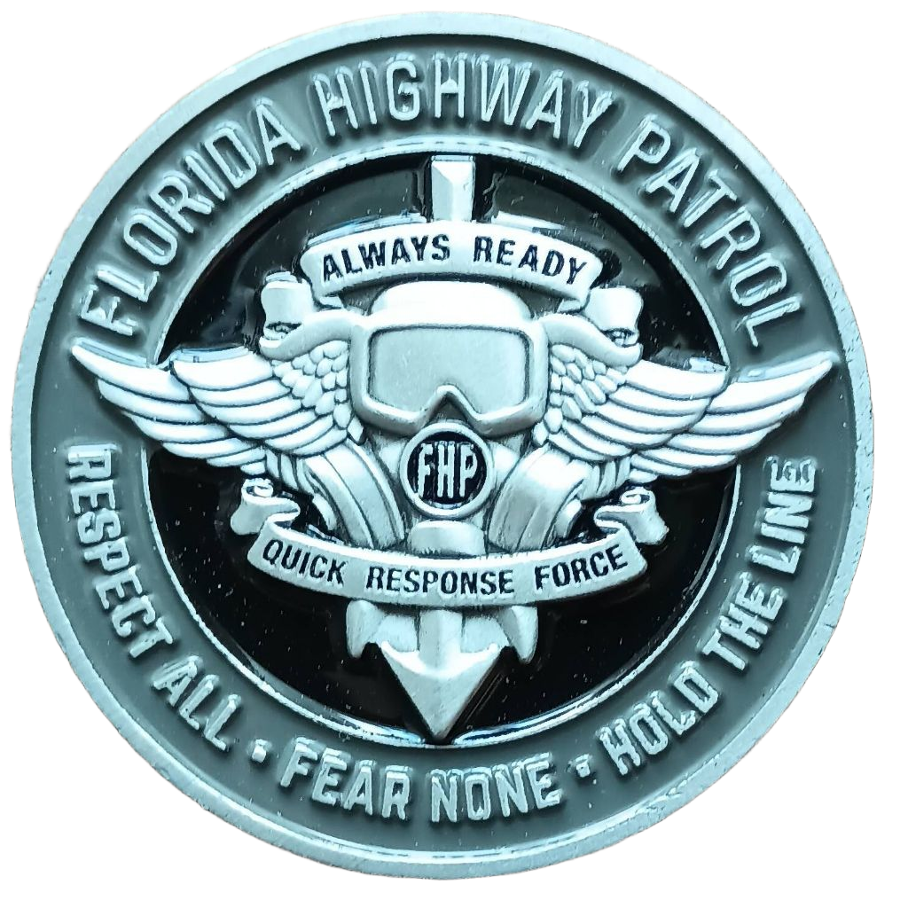 Florida Highway Patrol Challenge Coin — front