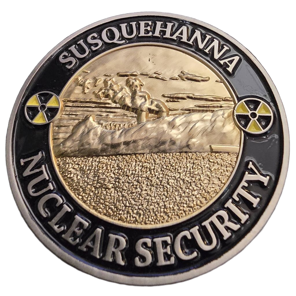 Susquehanna Nuclear Security Challenge Coin — front