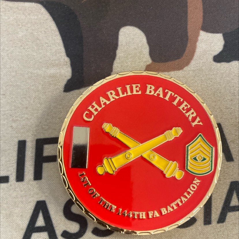 C btry commanders coin — front