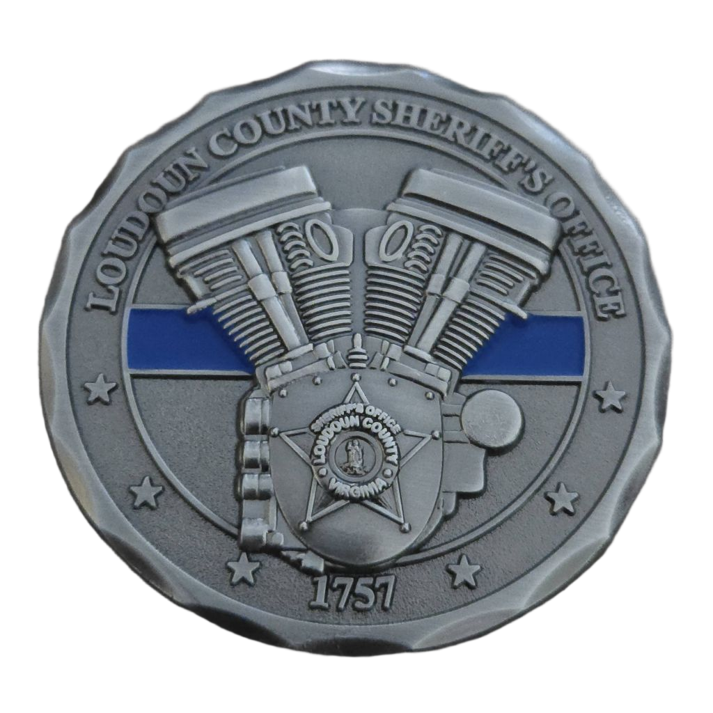 Loudoun County Sheriff's Office Motor Unit Coin — front